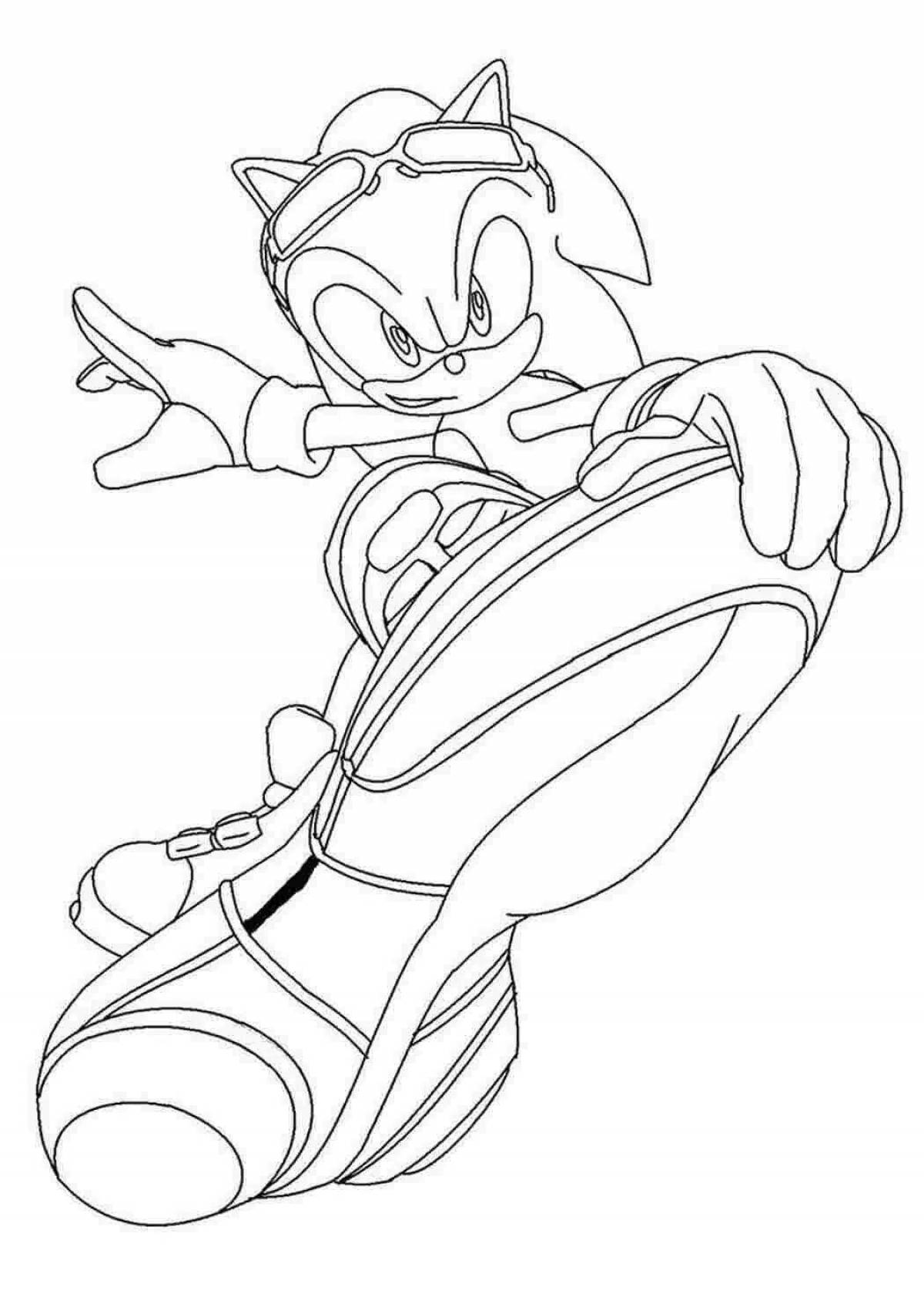 Sonic egzy vibrant coloring