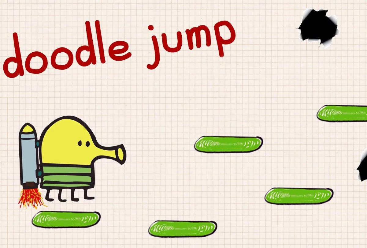 Цветная взрывная раскраска doodle jump
