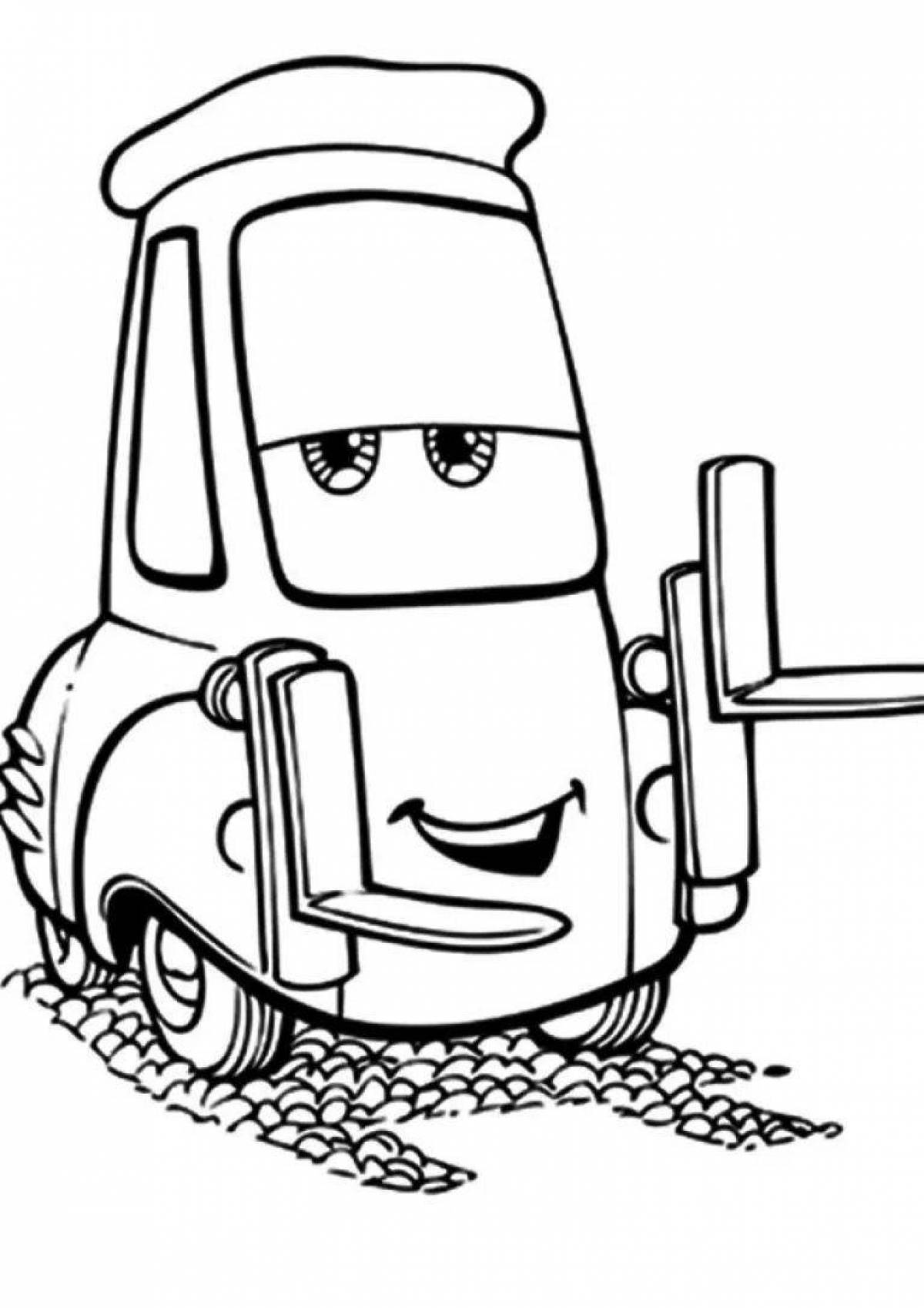 Fancy tow truck coloring book