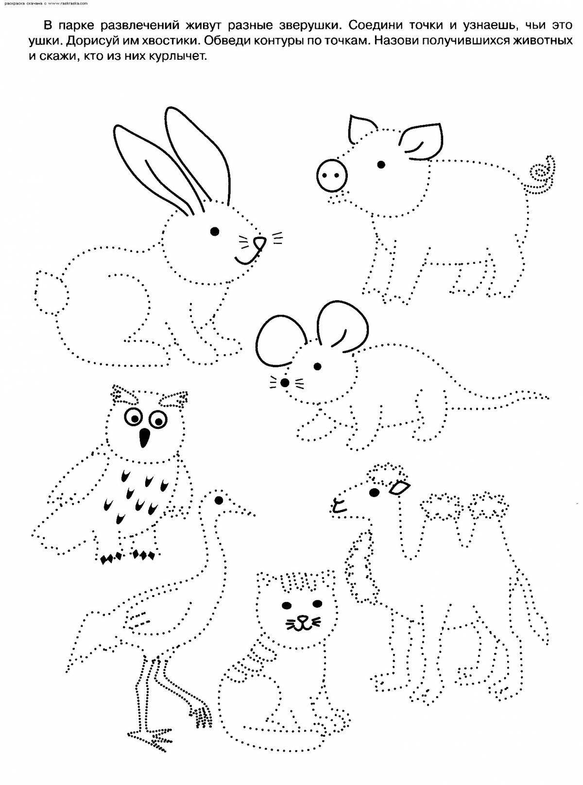 Adorable animal coloring games