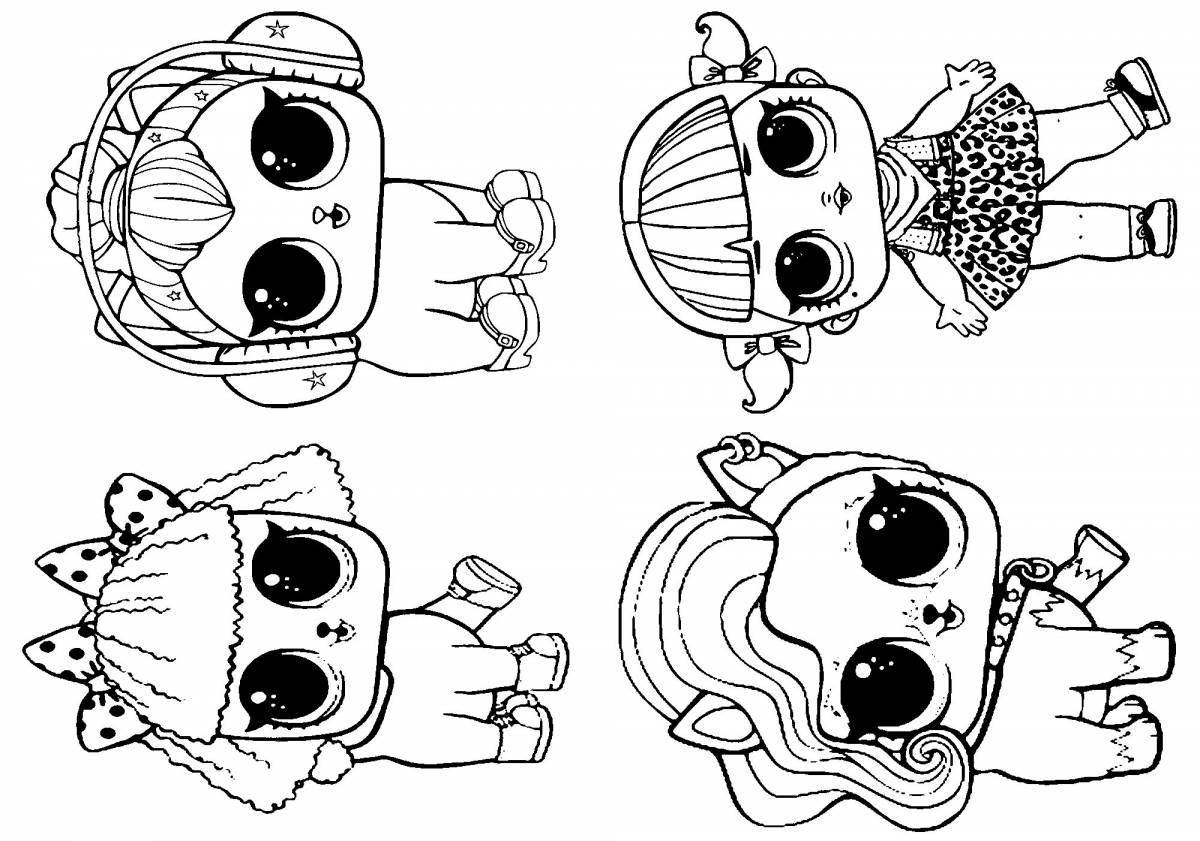 Coloring page wonderful squid doll