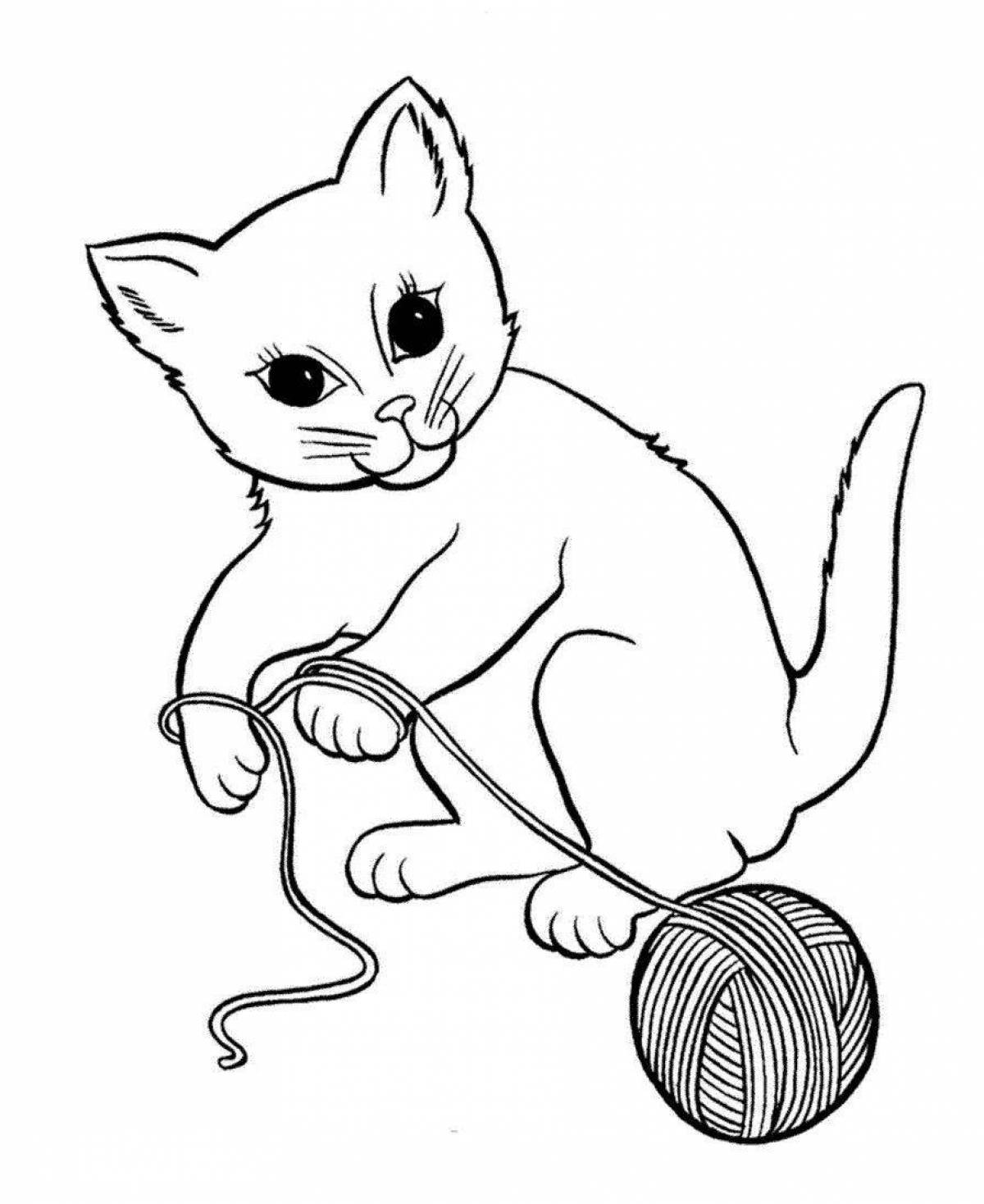 Cute kitty coloring games