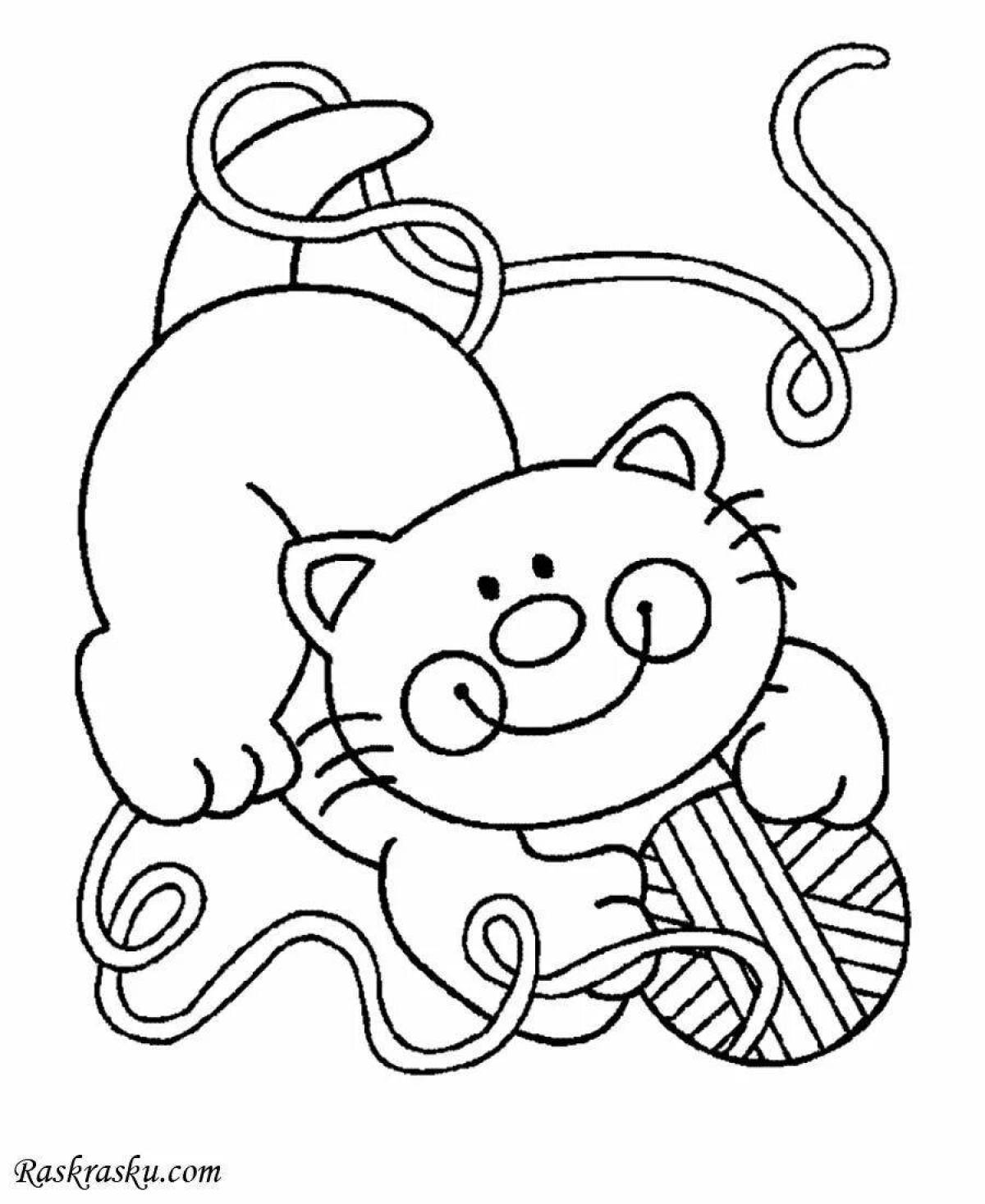 Adorable kitty coloring games