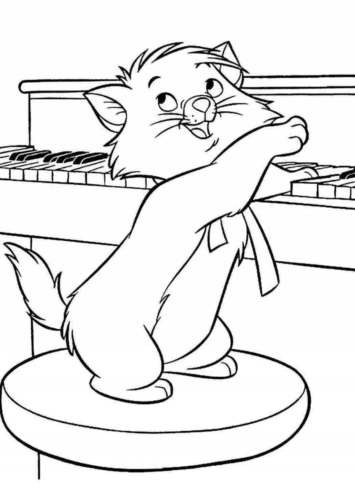 Quirky kitty coloring games