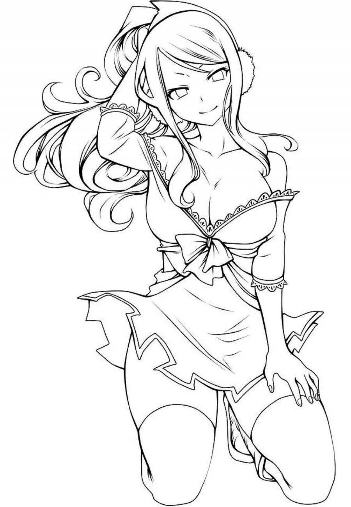 Coloring luminous anime naked