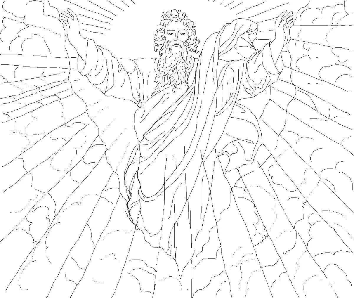 Model coloring page land of myths