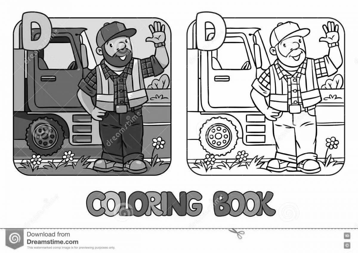 Shock Driver Coloring Page