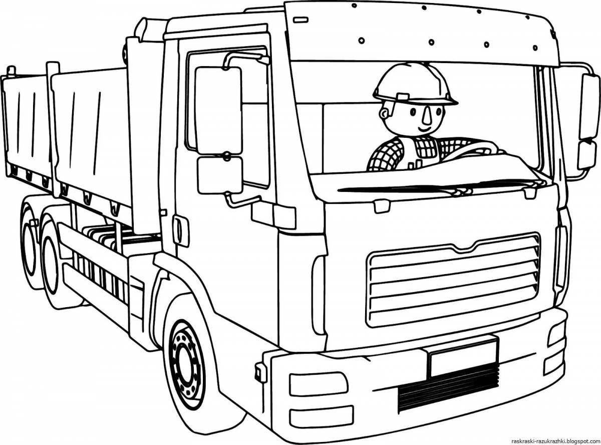 Live driver coloring page