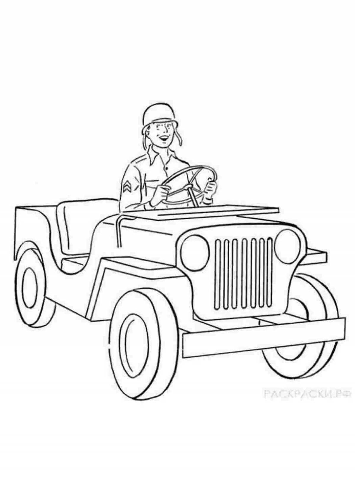 Dynamic driver coloring page