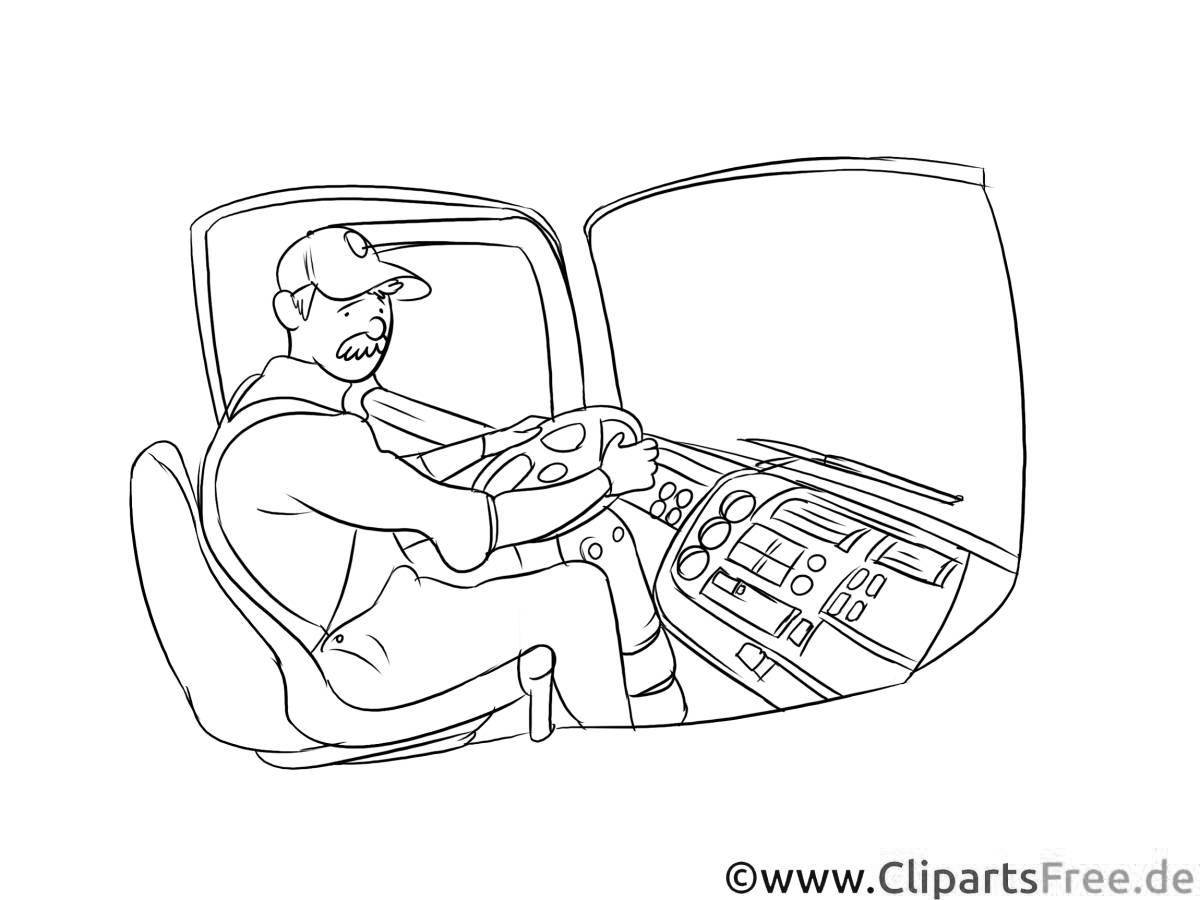 Coloring page kind driver
