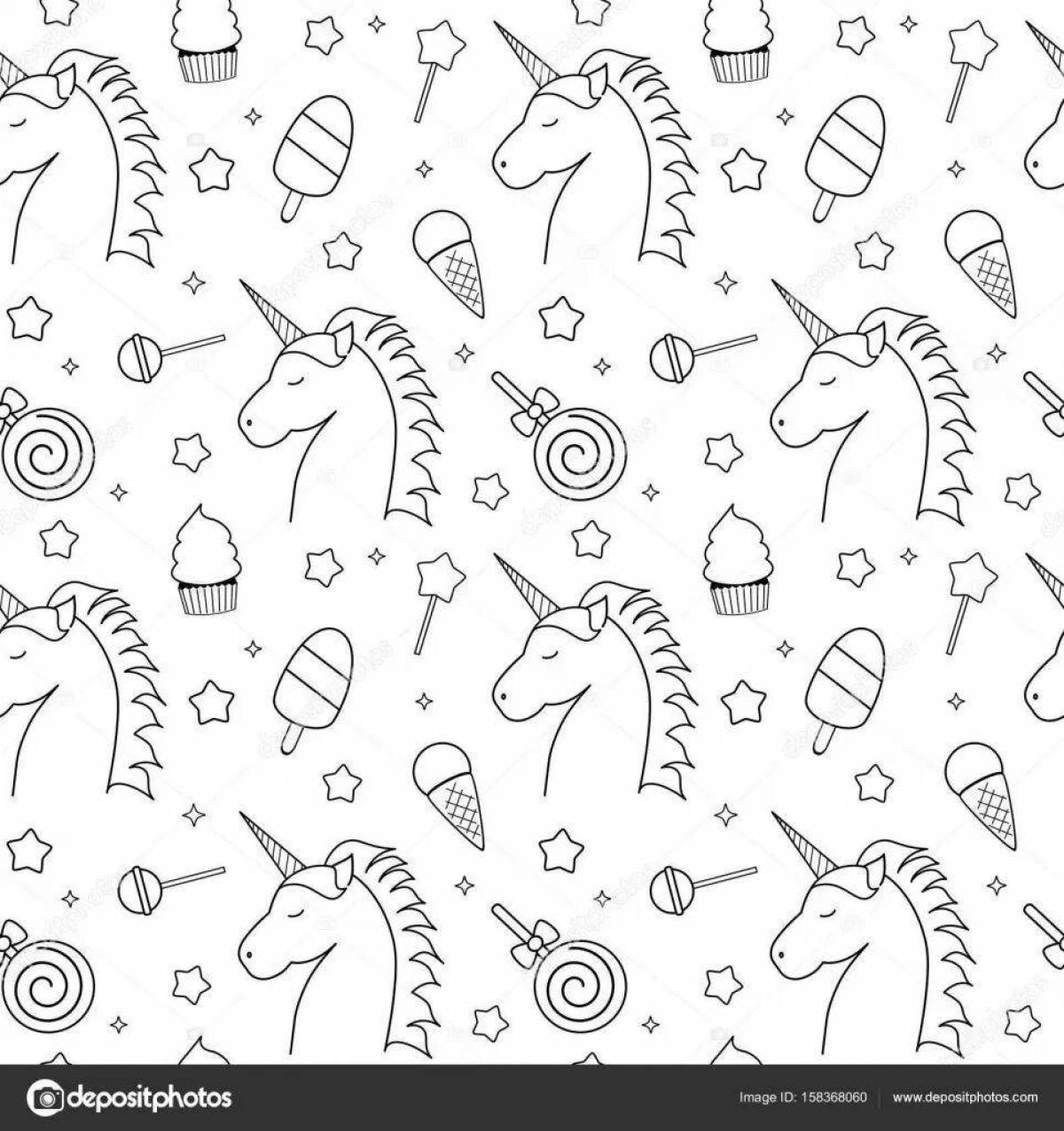 Playful coloring of unicorns