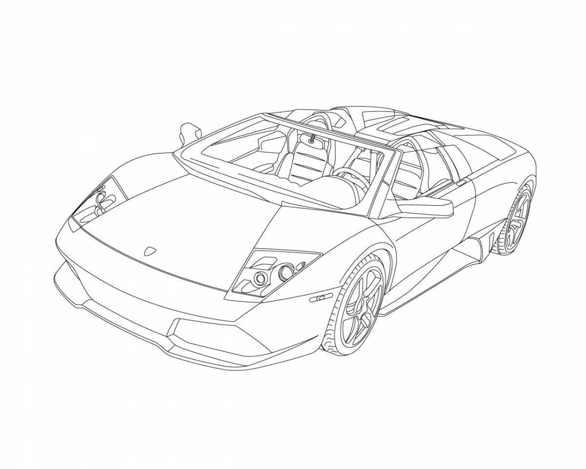 Awesome lamborghini coloring pages