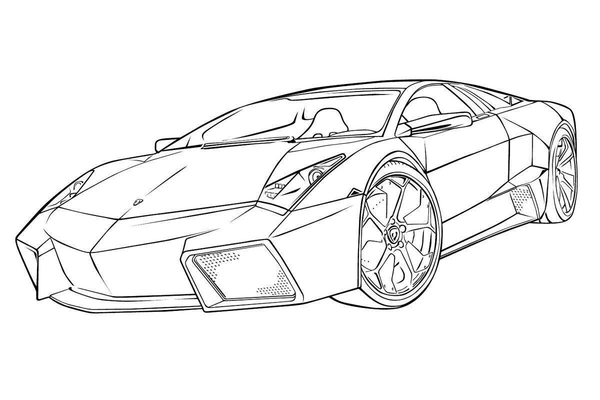 Luxury coloring pages lamborghini cars