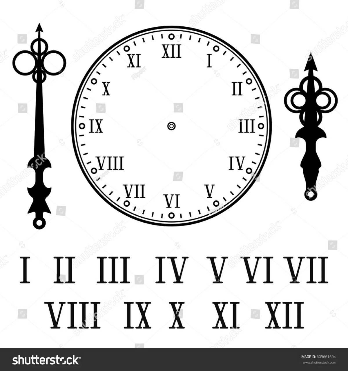 Intense coloring with Roman numerals