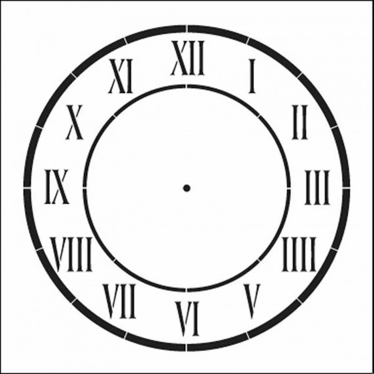 Красивые римские цифры для часов