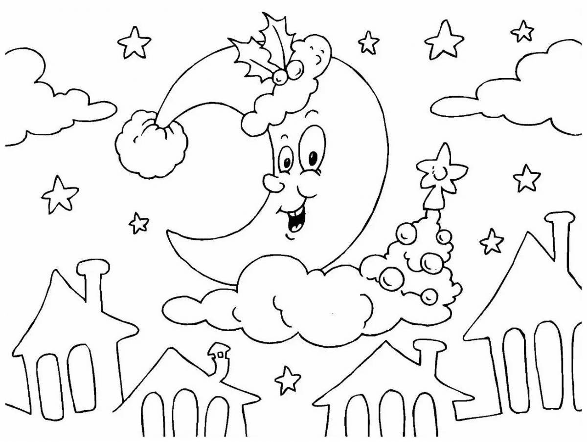 Photo Fairy coloring winter months