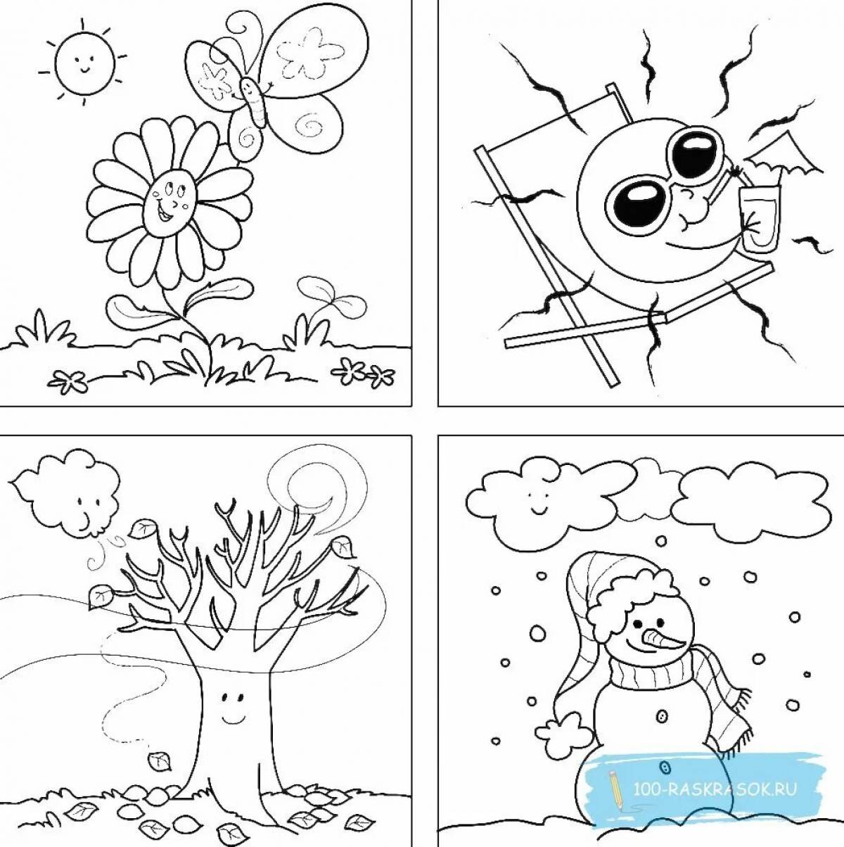 Photo Winter months live coloring