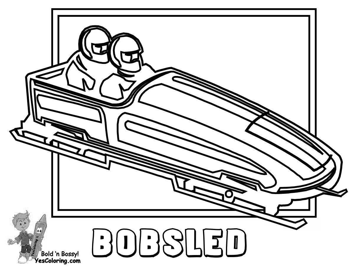 Photo Holiday coloring luge