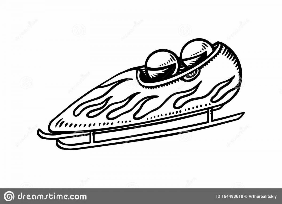 Photo Luxury coloring book luge