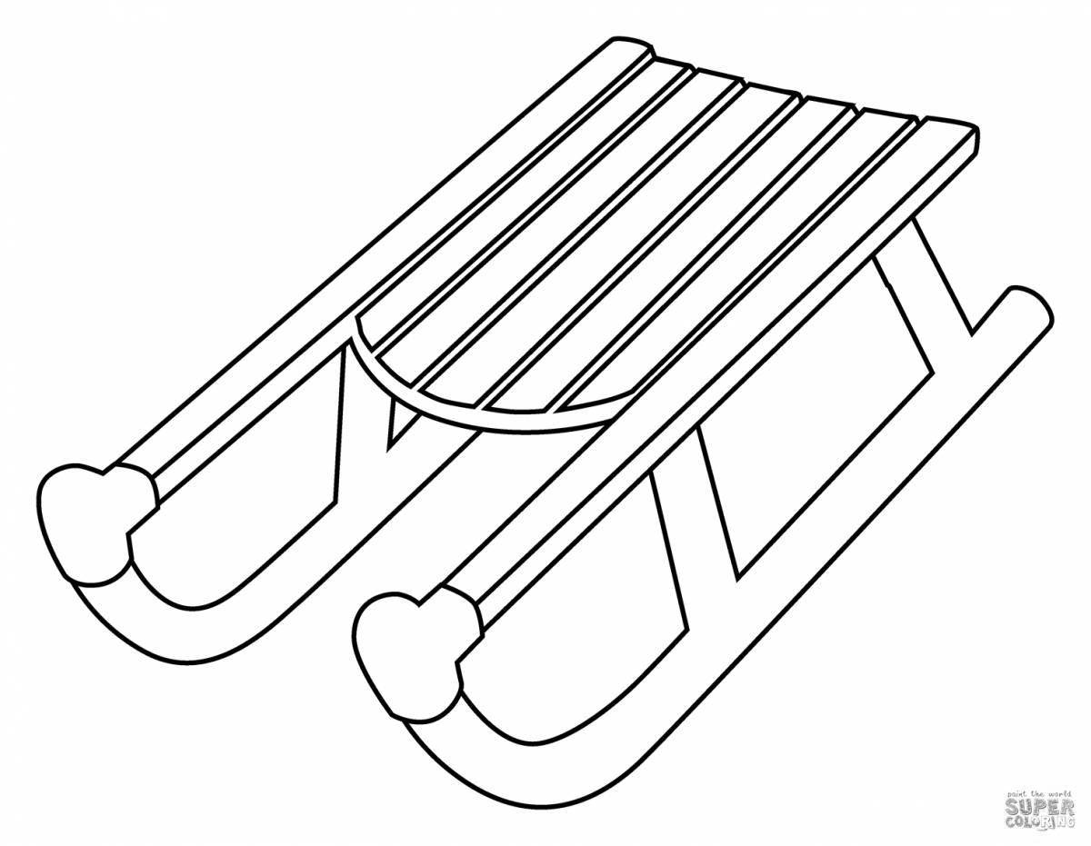 Photo Fancy coloring for luge