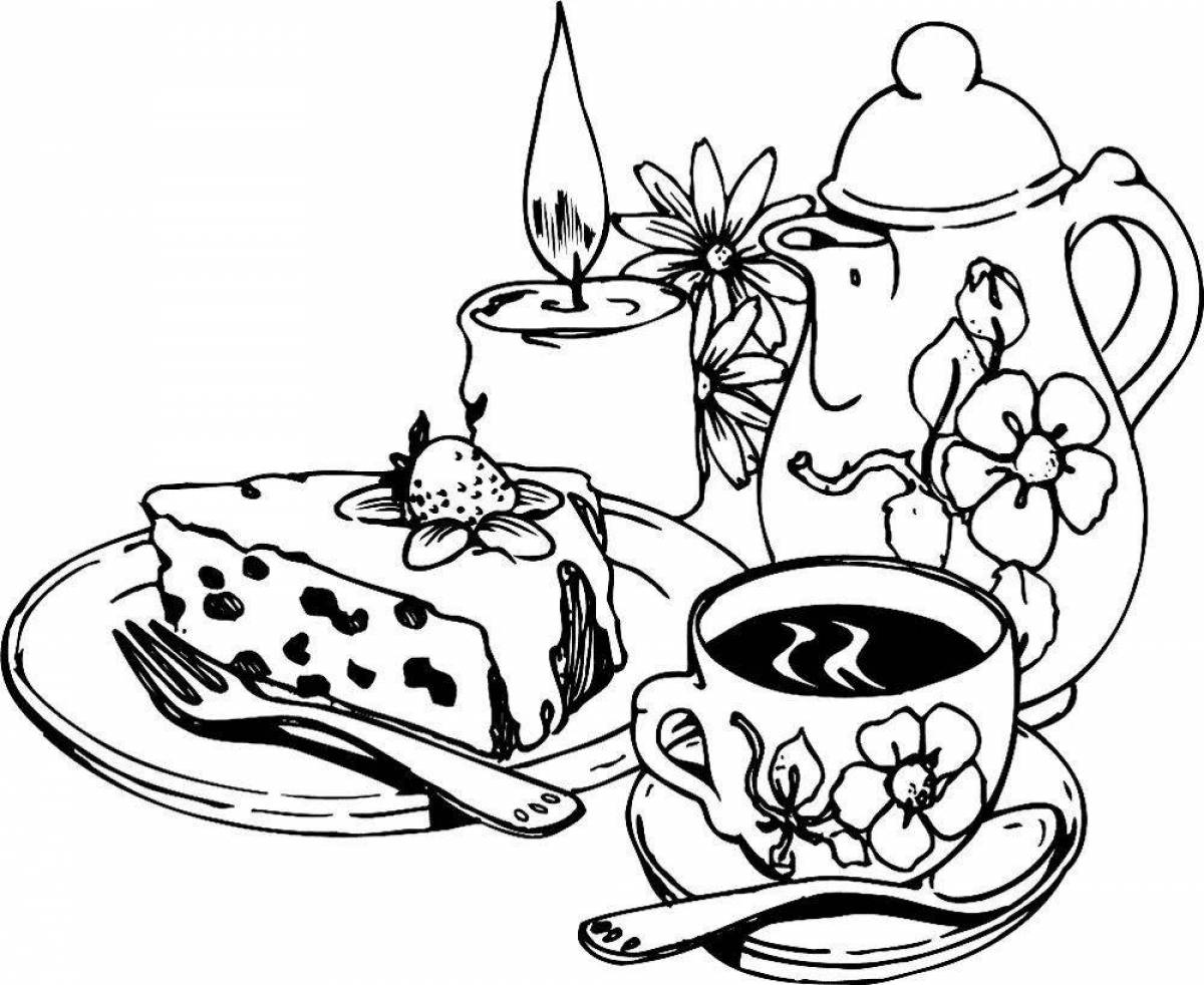 Photo Decorative coloring holiday table