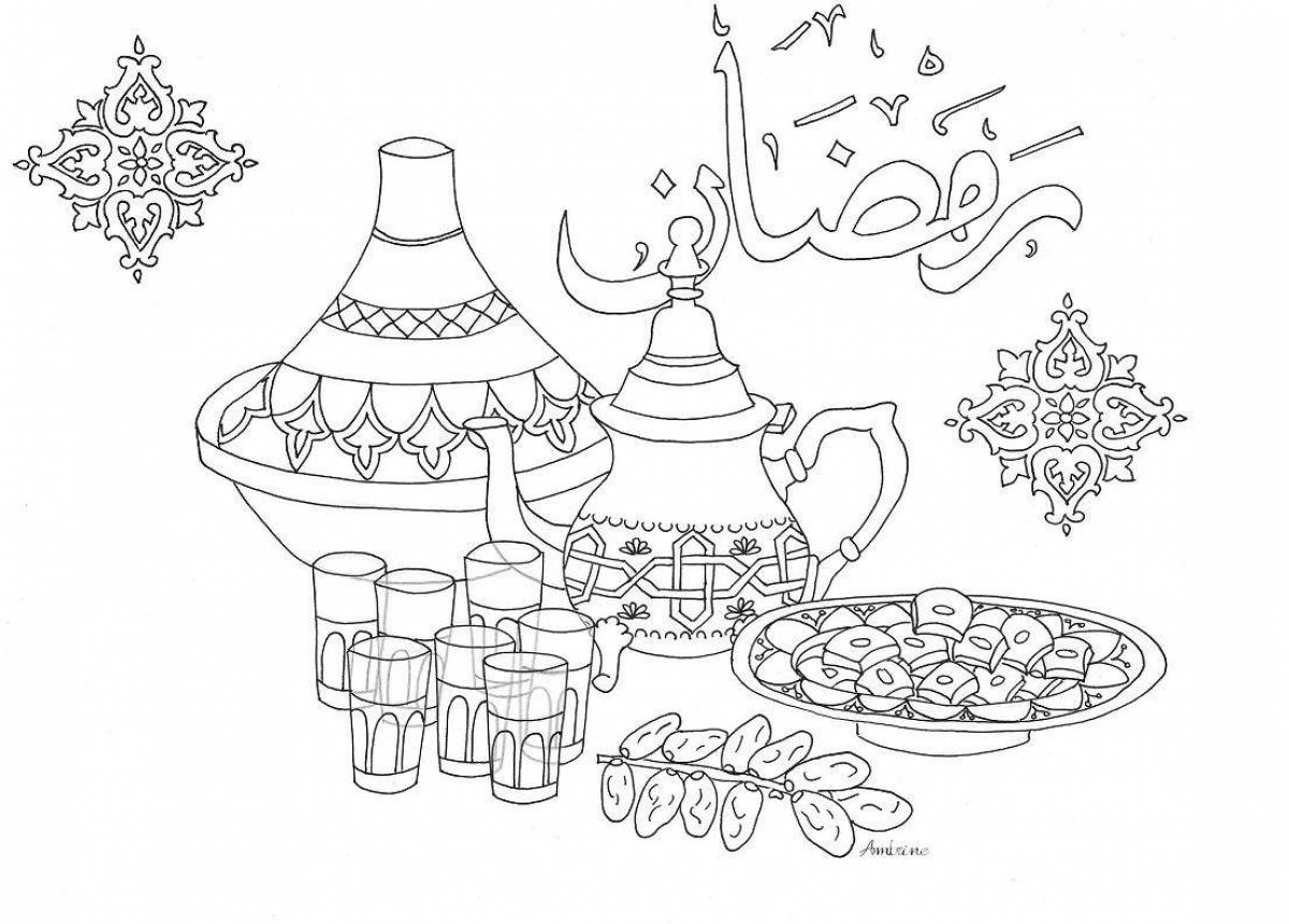 Glamor coloring holiday table