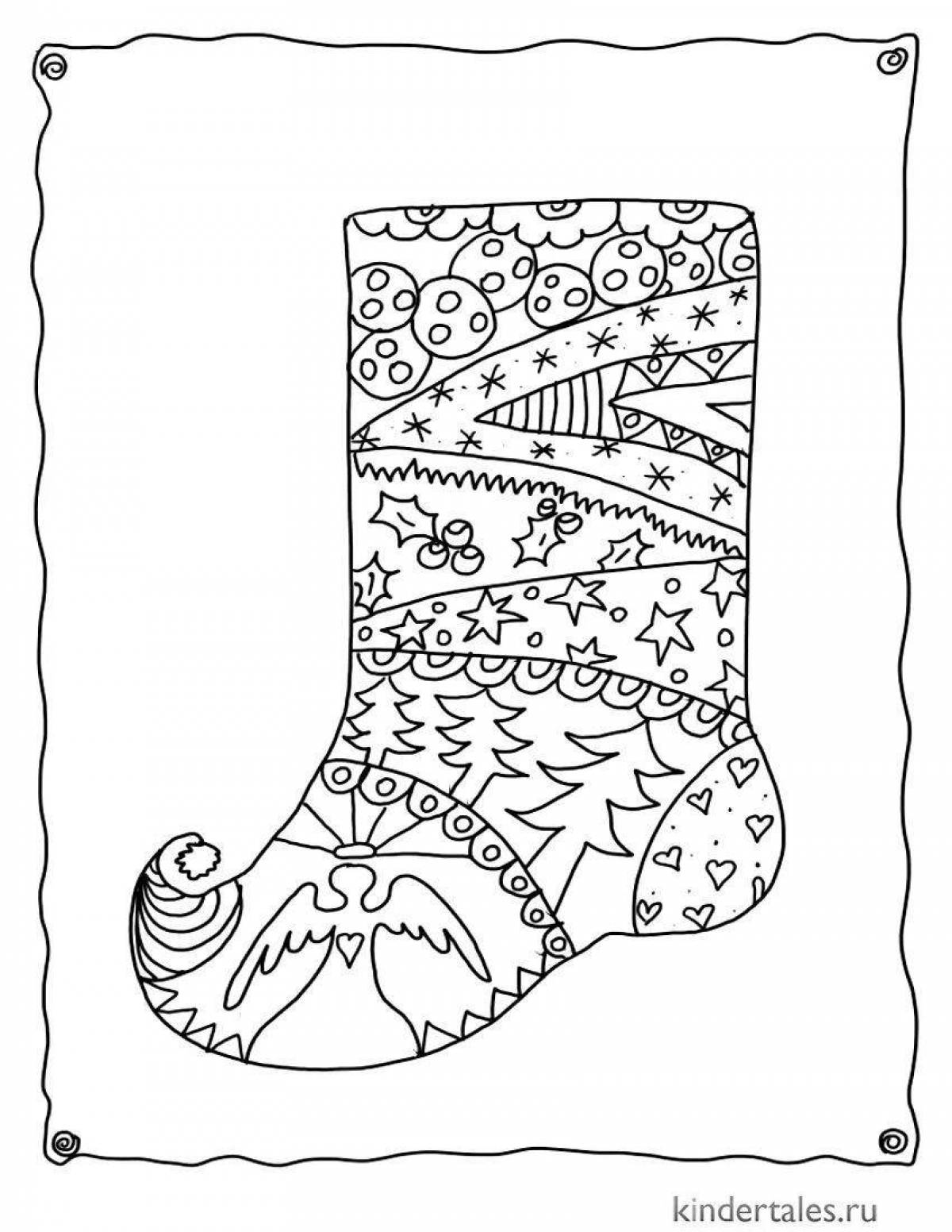 Анимированные новогодние носки