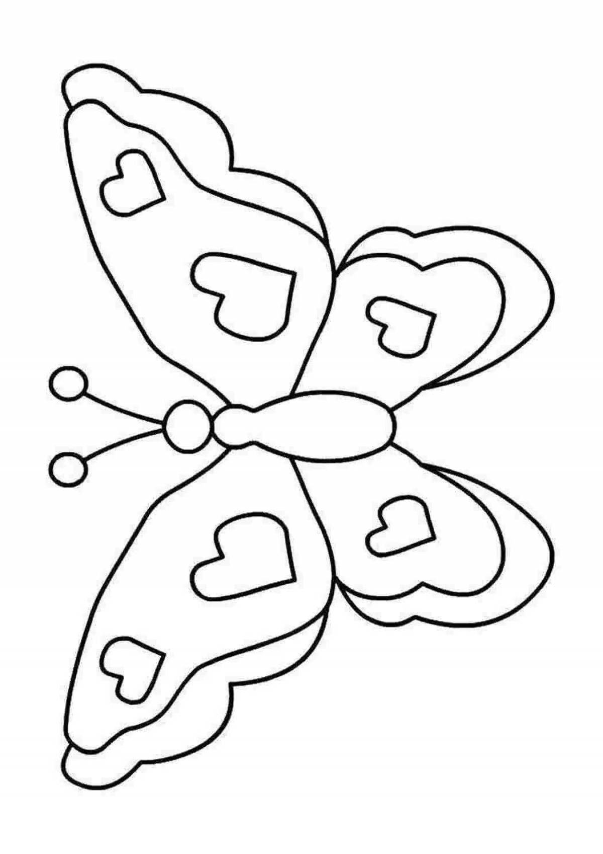 Great butterfly coloring book