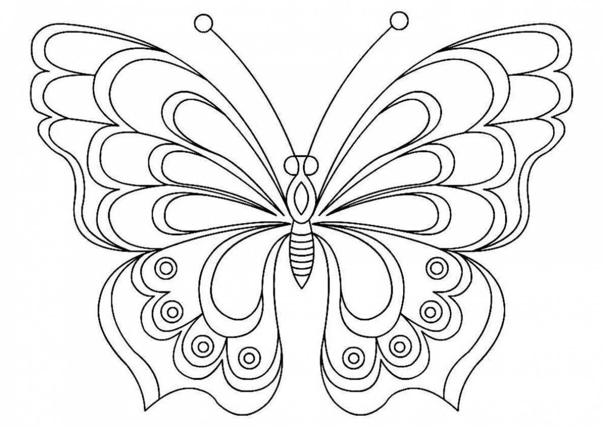 Joyful butterfly coloring book