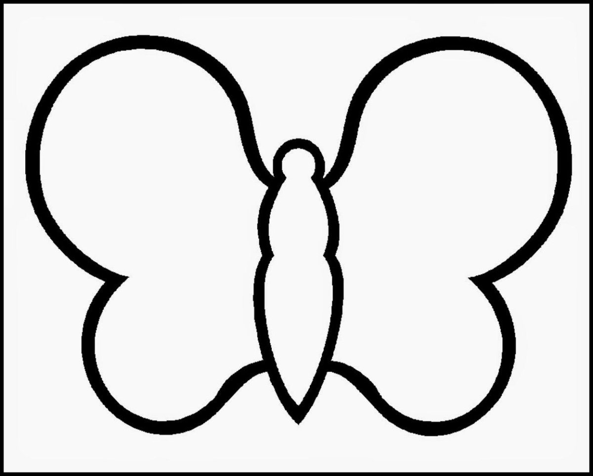 A beautifully colored butterfly coloring page