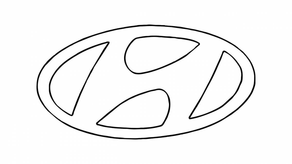 Coloring page wonderful car sign