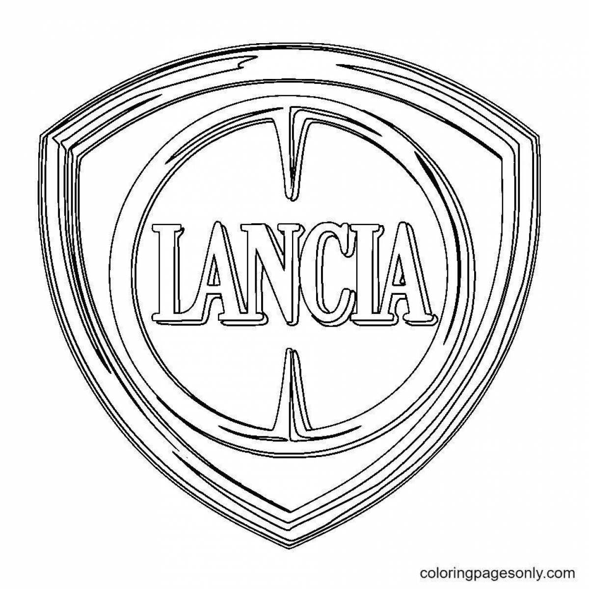 Large car sign coloring page