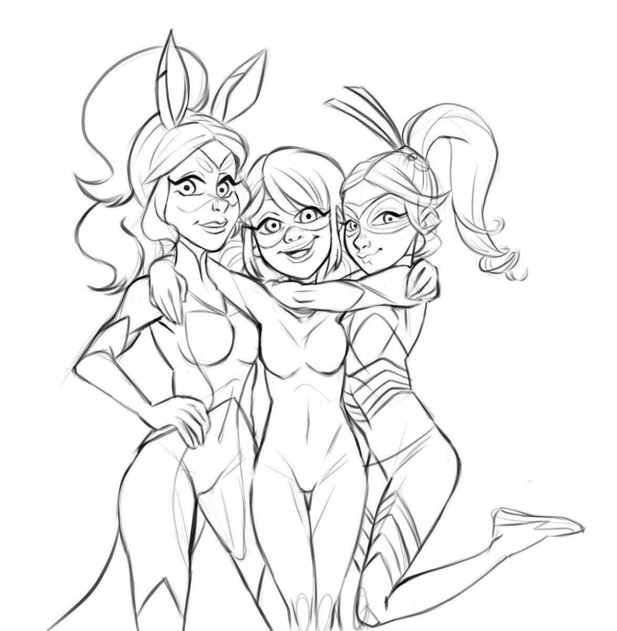 Ren Rouge shining coloring