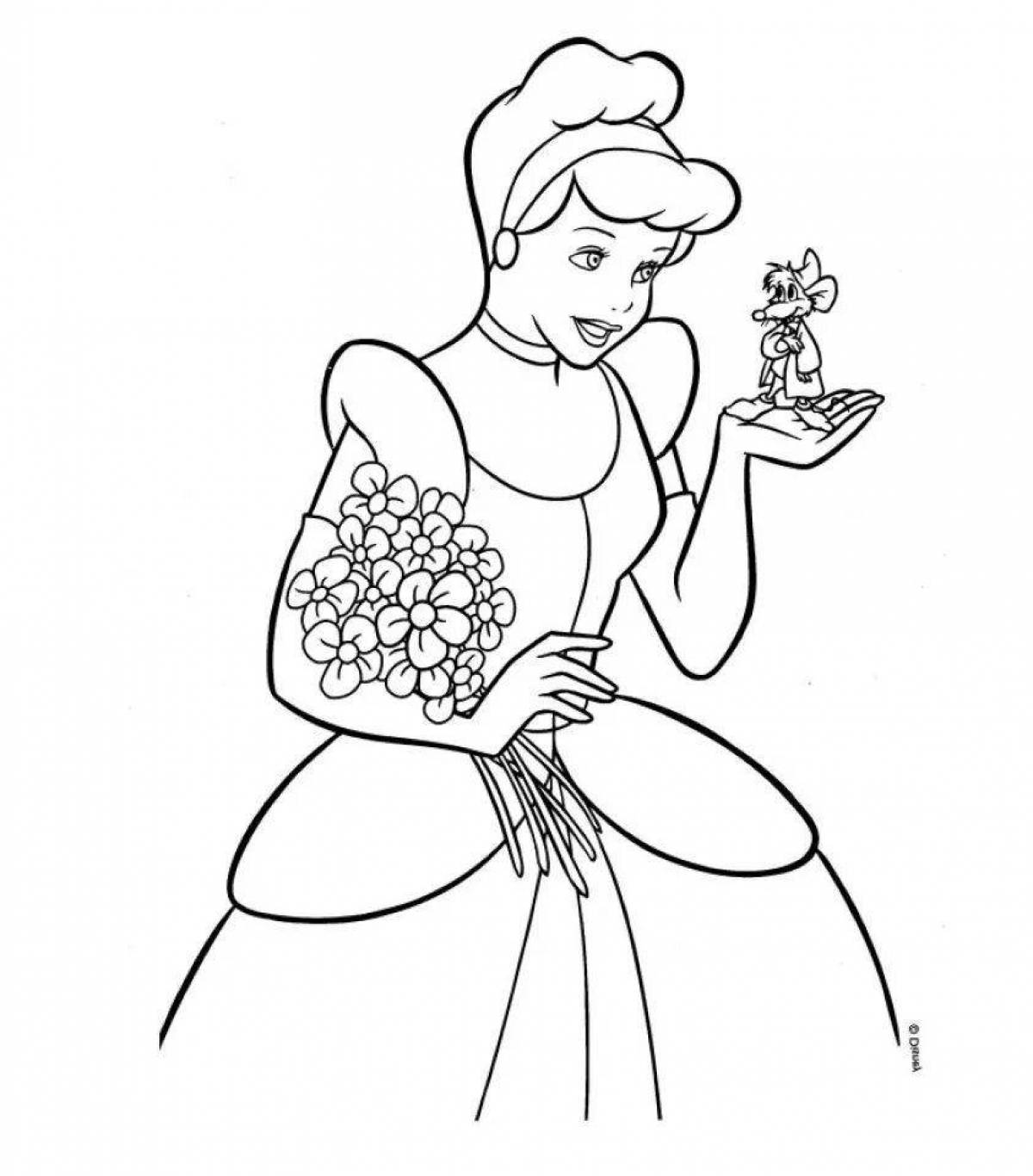 Disney Magic Cinderella Coloring Pages
