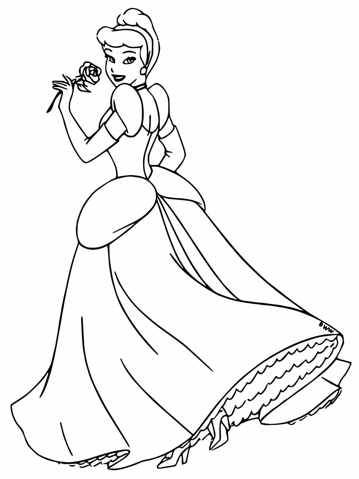 Disney playful Cinderella coloring book