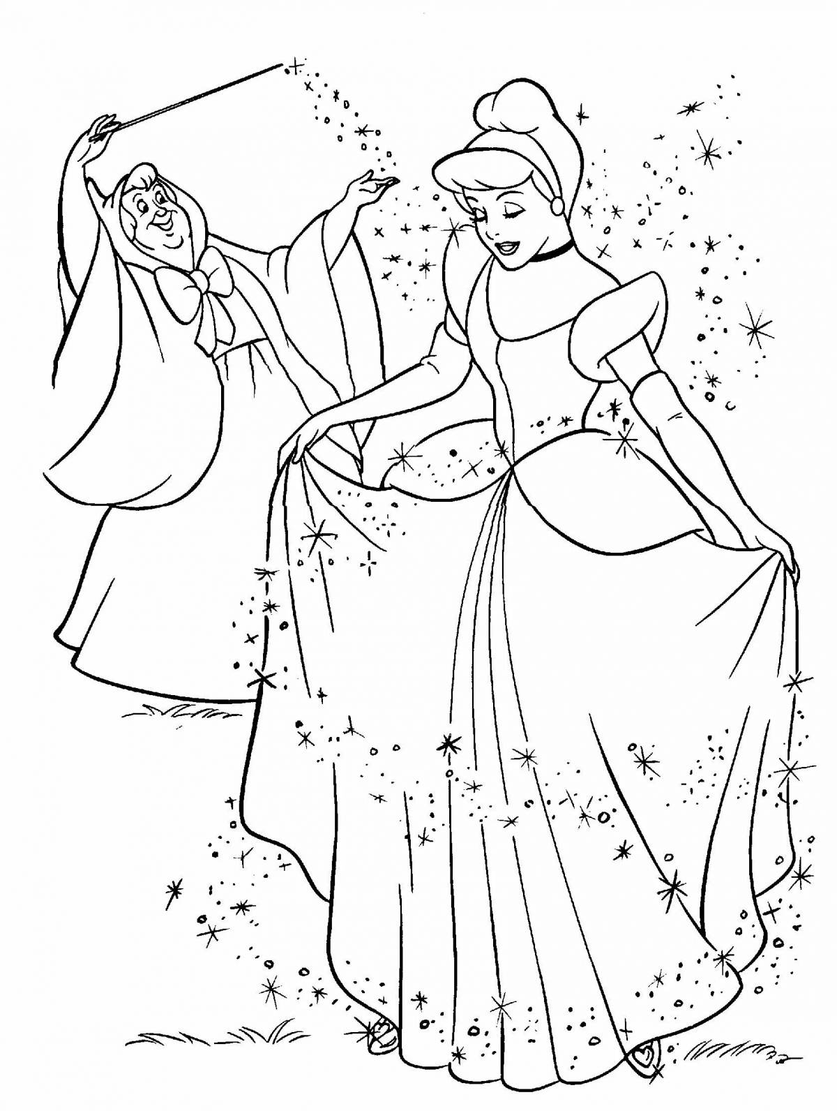 Disney's dainty Cinderella coloring book