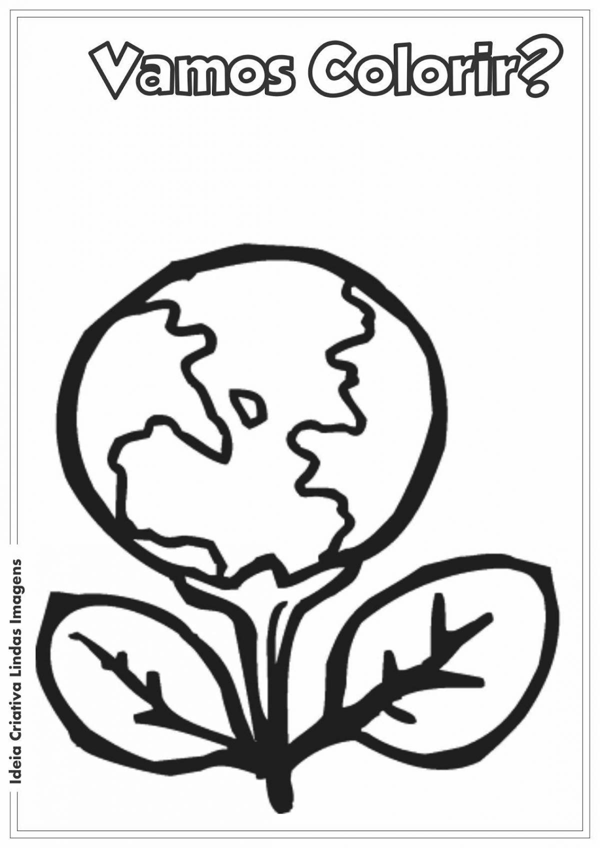 Coloring page great plant care