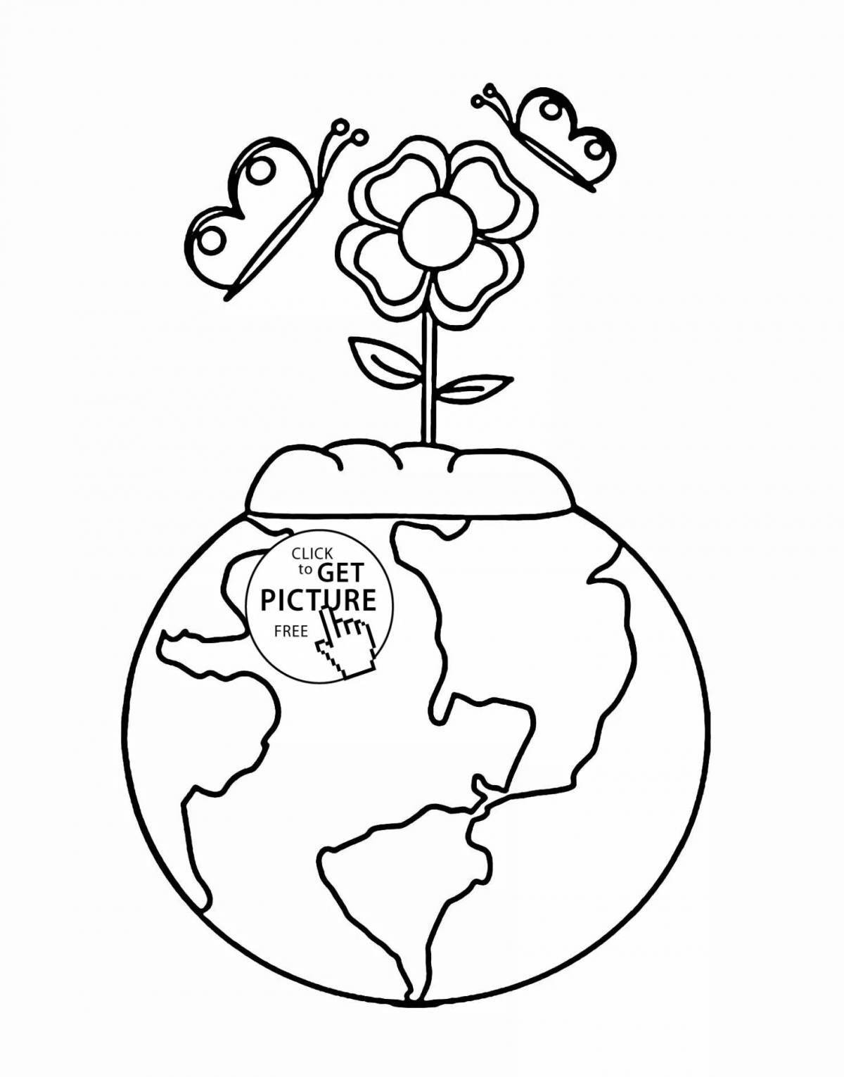 Gourmet plant care coloring page