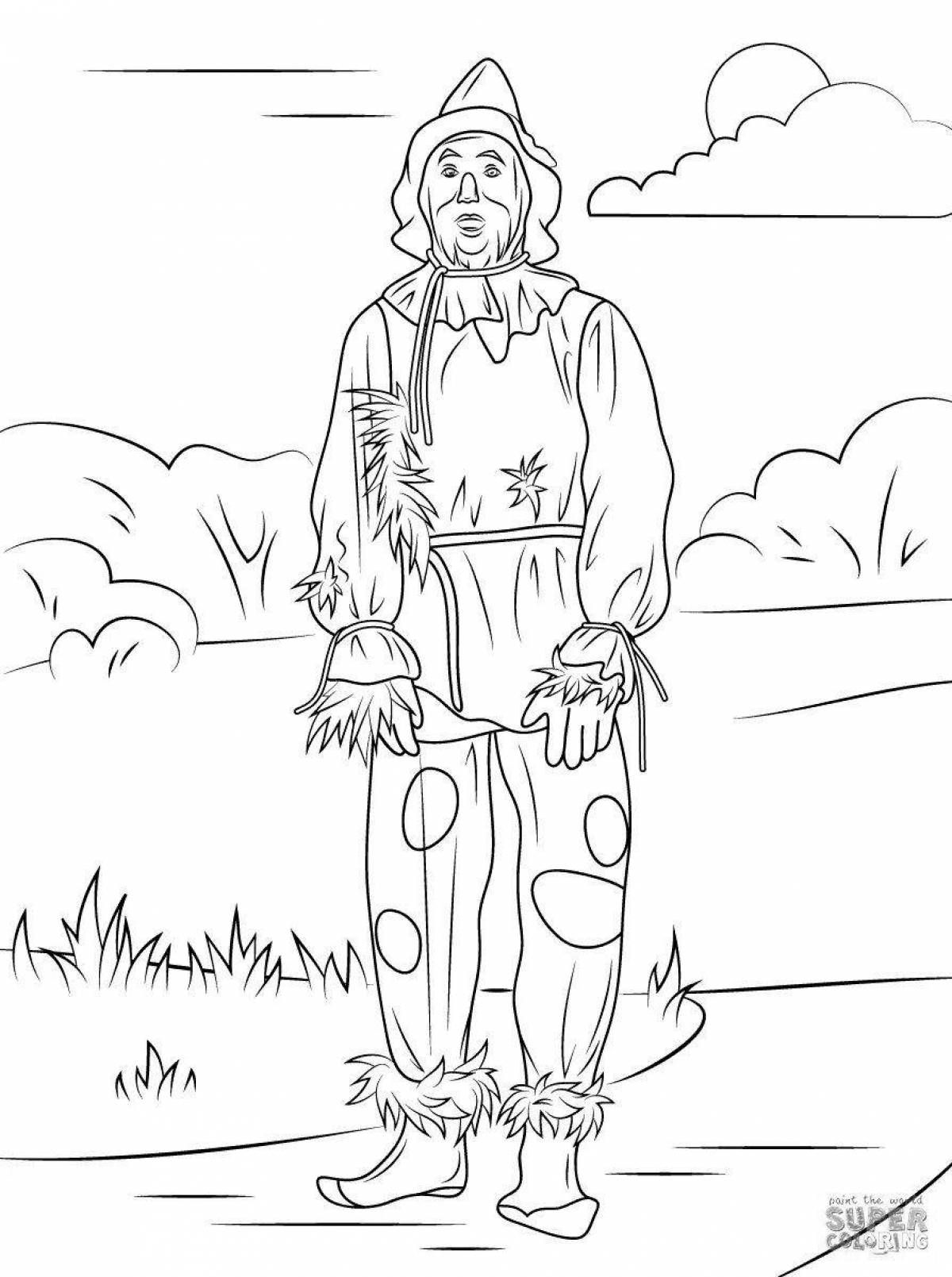 Colored Ivan the Fool coloring book