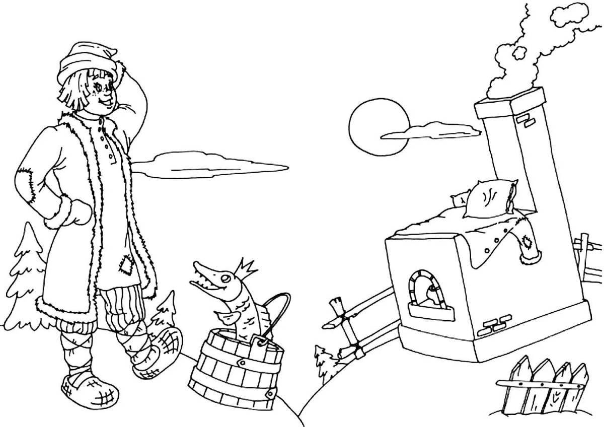 Coloring Ivan the Fool coloring pages