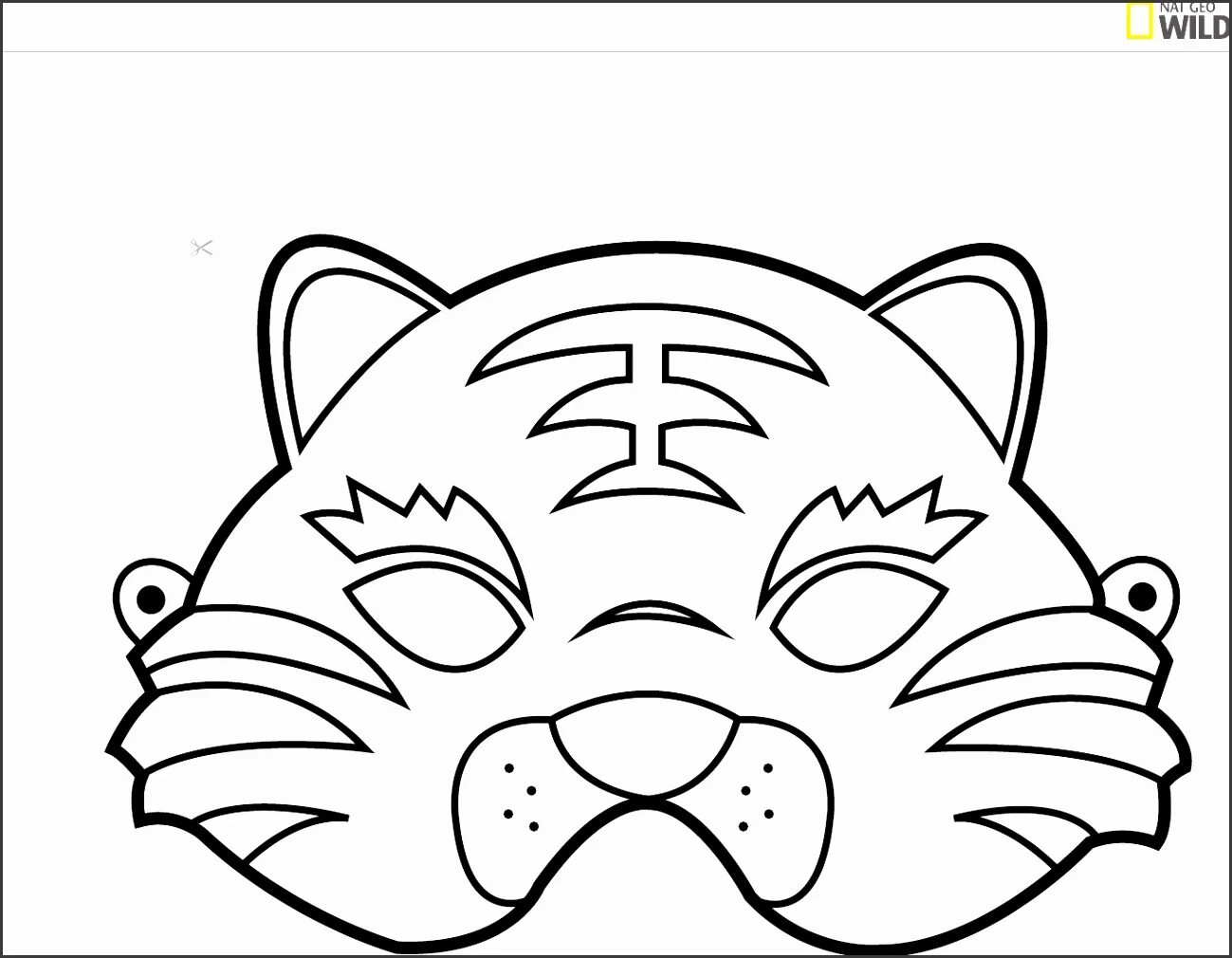 Charming tiger mask coloring book