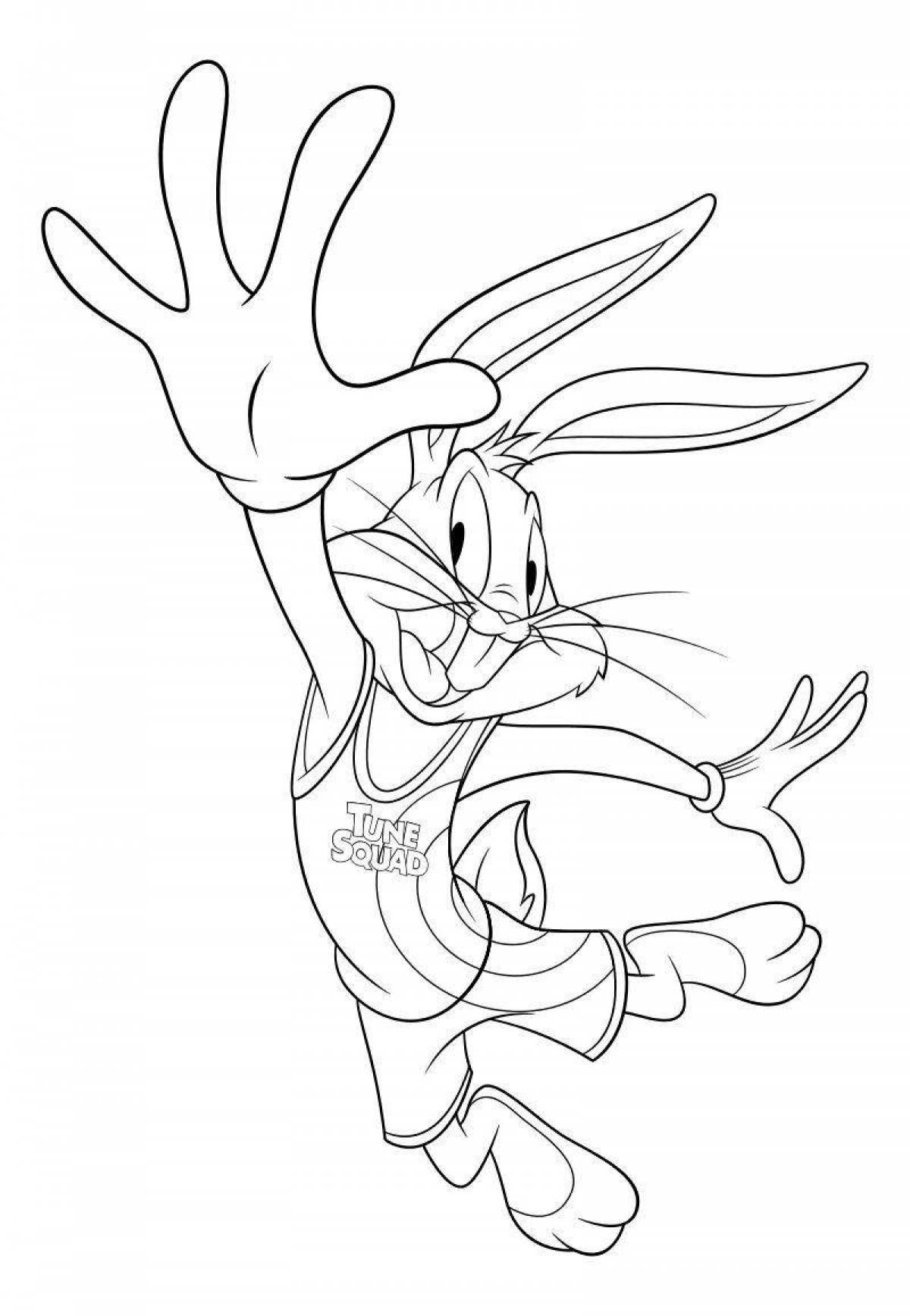 Bunny bugs cute coloring pages