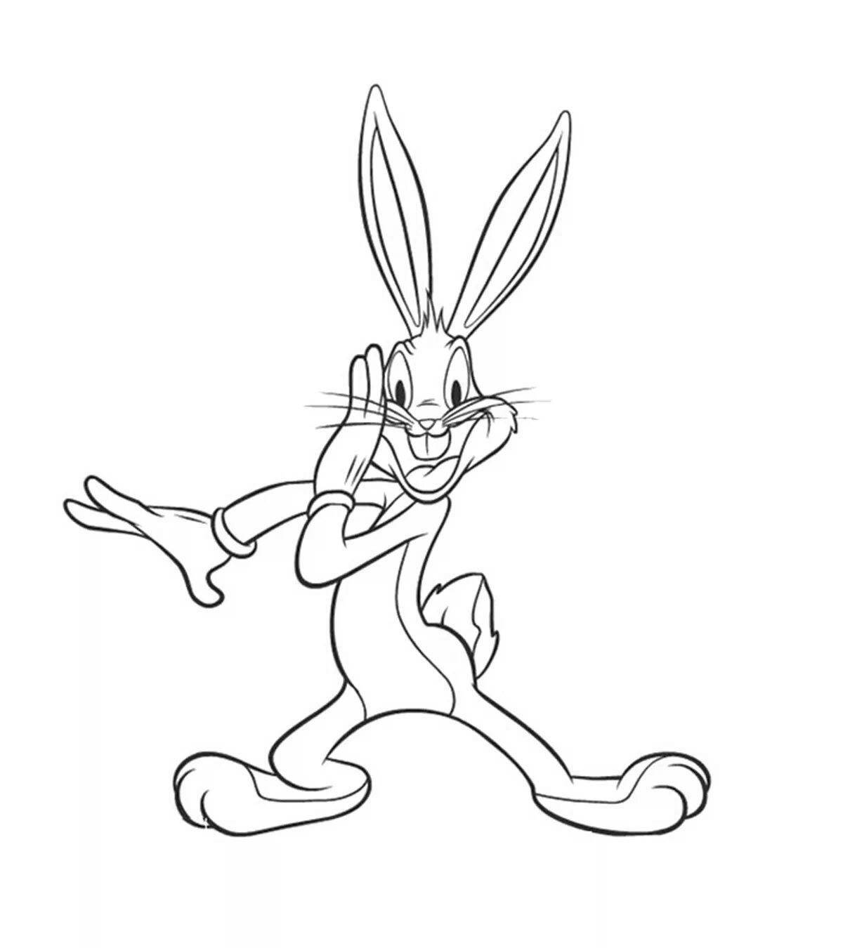 Bunny bugs adorable coloring pages