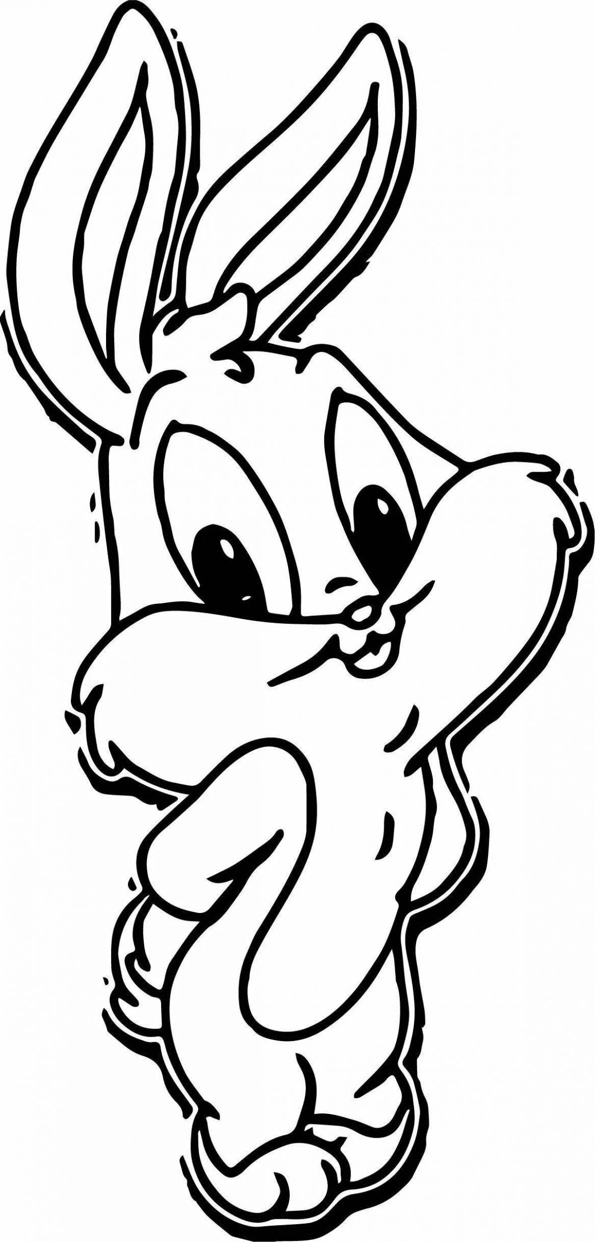 Bunny bugs fuzzy coloring pages