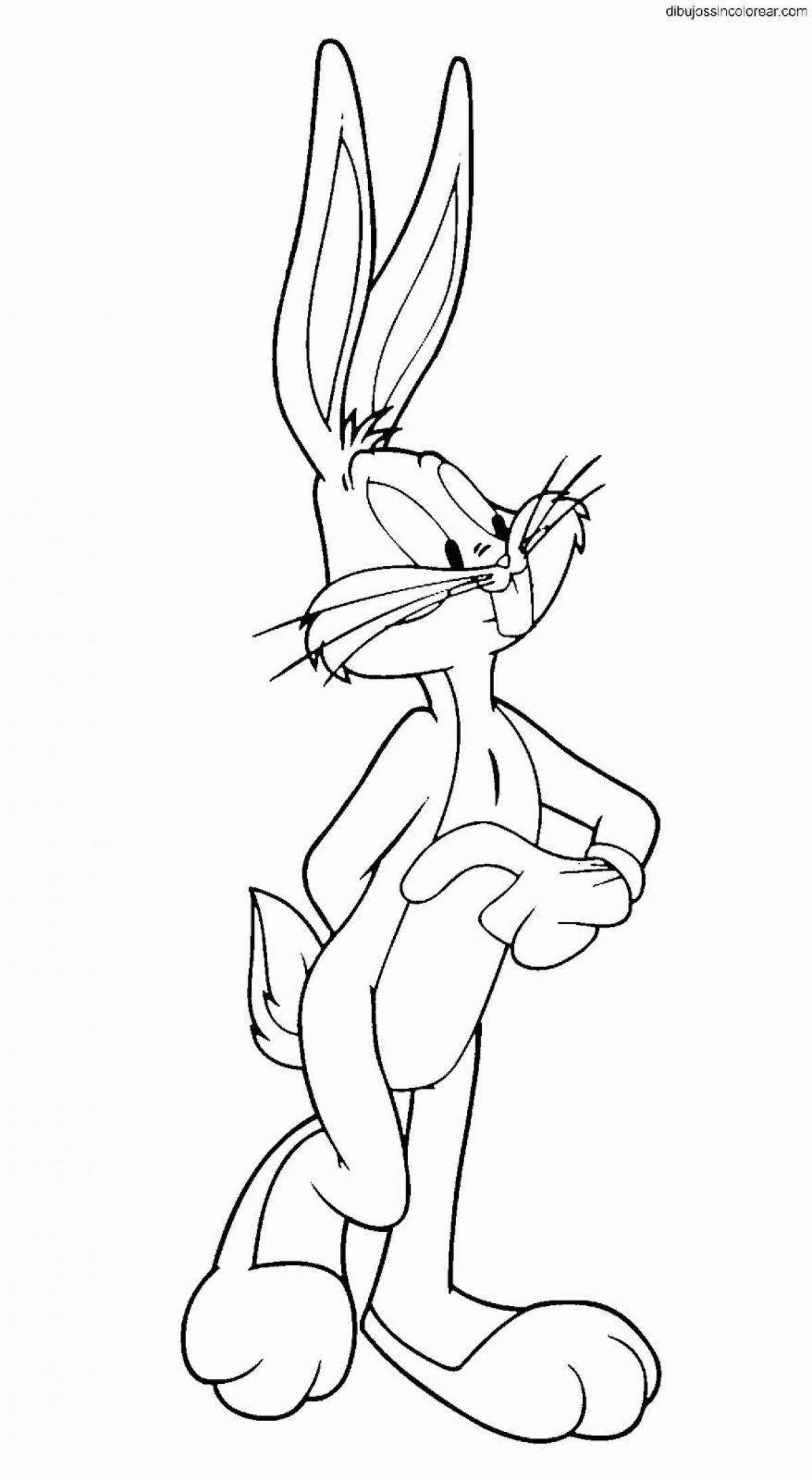 Funny coloring pages rabbits bugs
