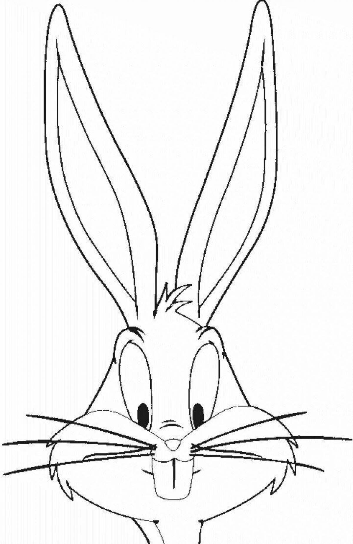 Naughty bunny bugs coloring pages
