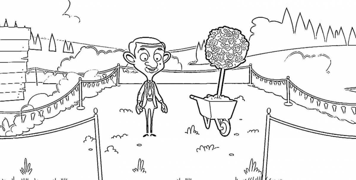 Coloring page kind mr bean