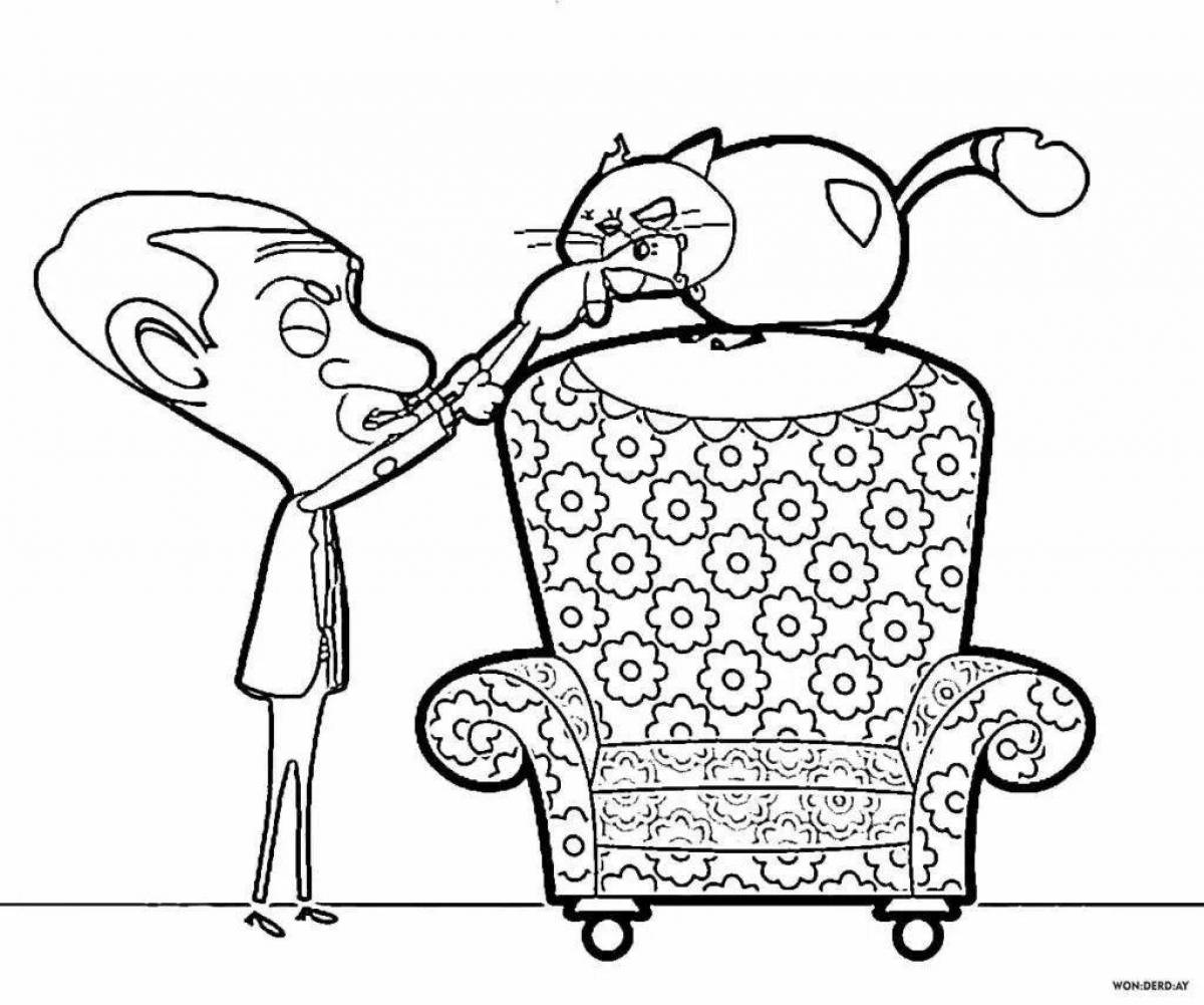 Coloring page outgoing mr bean