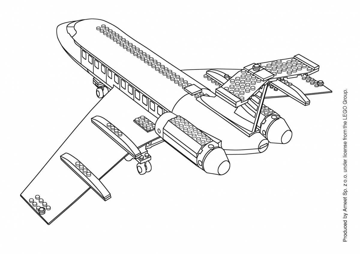 Amazing police plane coloring book
