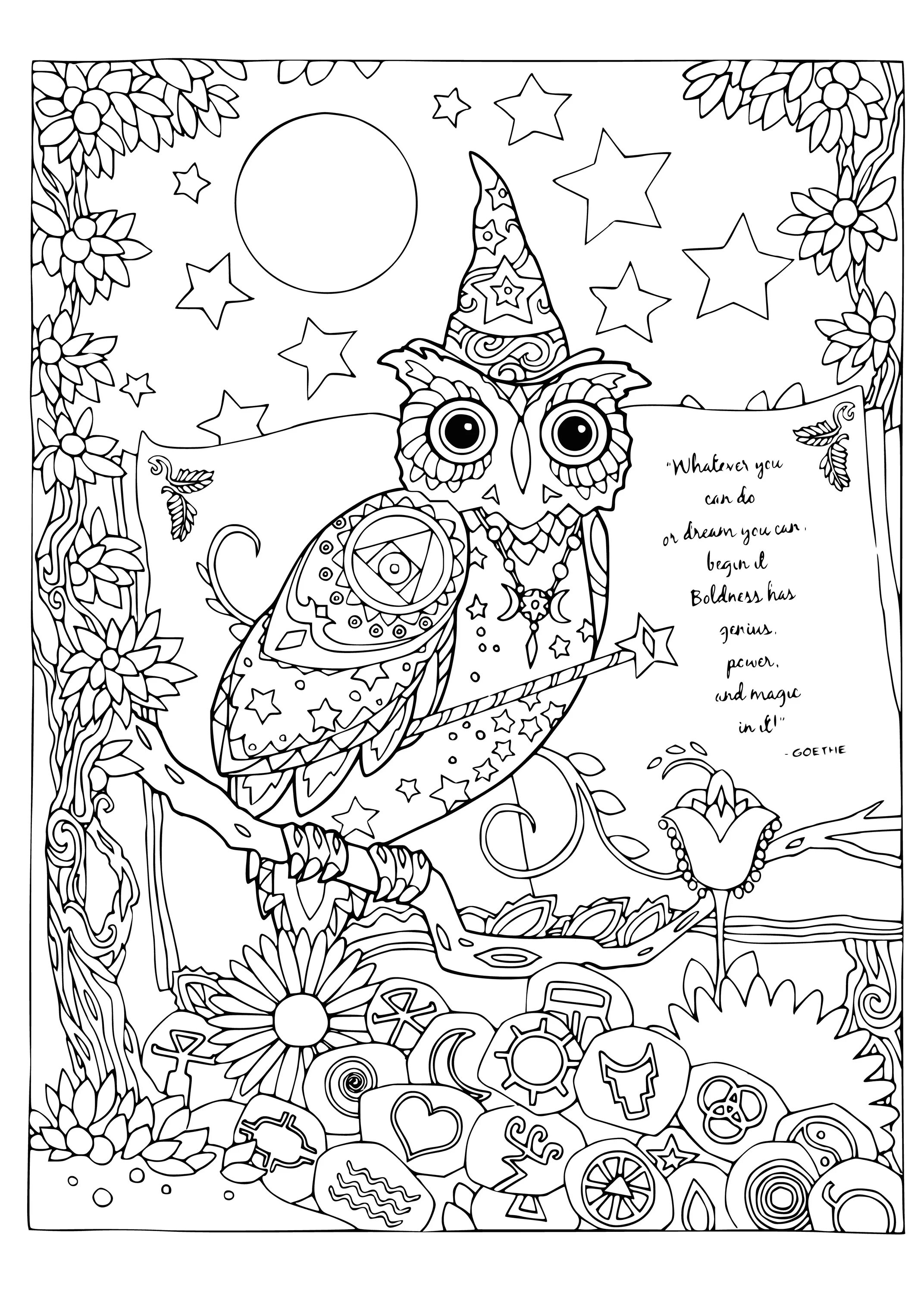 Antistress owls #2